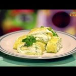 Кабачковый рулет с творожной начинкой